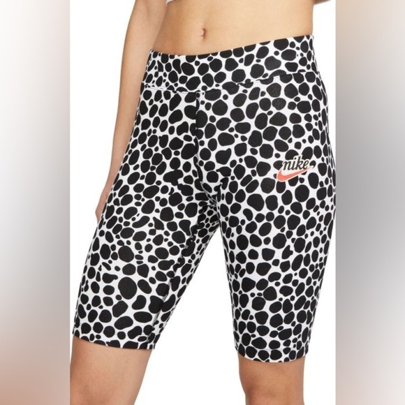 Nike RARE SPORTSWEAR ESSENTIAL Dalmatian BIKE SHORTS women’s small nwot - Picture 6 of 6